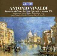 ヴィヴァルディ（1678-1741）/Violin Sonata Op 2 1-6： Serino(Vn) Testori(Vc) Cera(Cemb)