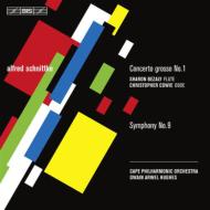 シュニトケ（1934-1998）/Sym 9 Concerto Grosso 1 ： Hughes / Cape Po Bezaly(Fl) Cowie(Ob)