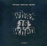 Luis Lopes / Adam Lane / Igal Foni/What Is When