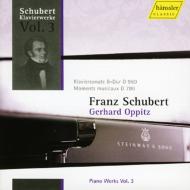 シューベルト（1797-1828）/Piano Sonata 21 ： Oppitz +moments Musicaux