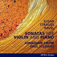 ヴァイオリン作品集/Violin Sonata-elgar R. strauss Ravel： J. crow(Vn) P. stewart(P)