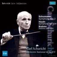 Schumann Symphony No.2, Haydn Symphony No.104, Brahms Violin Concerto : Schuricht / French National Radio Orchestra, Szeryng (1955)(2CD)