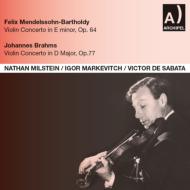 ブラームス（1833-1897）/Violin Concerto： Milstein(Vn) Sabata / Nyp +mendelssohn： Markevitch