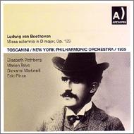١ȡ1770-1827/Missa Solemnis Toscanini / Nyp Rethberg Telva Martinelli Pinza +triple Concerto
