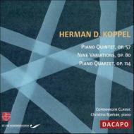コッペル、ヘアマン・ダーヴィド（1908-1998）/Piano Quintet Quartet： Bjorkoe(P) J. s.hansen Balk-moller(Vn) Gron(Va) Br