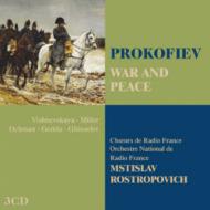 プロコフィエフ（1891-1953）/War And Peace： Rostropovich / French National O Vishnevskaya Miller Ochman