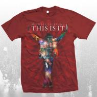 Michael Jackson T-shirt : This Is It Silhouette Collage Red / Size: S