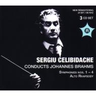 Complete Symphonies, Alto Rhapsody : Celibidache / Milan RAI Symphony Orchestra, Torino RAI Symphony Orchestra, Hoffgen (3CD)