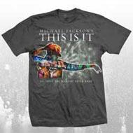Michael Jackson T-shirt : This Is It Profile Tee On Silver / Size: Xs