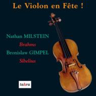 ブラームス（1833-1897）/Violin Concerto： Milstein(Vn) Karajan / Lucerne Festival O +sibelius： Gimpel(Vn) Jo