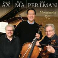メンデルスゾーン（1809-1847）/Piano Trio 1 2 ： Perlman(Vn) Yo-yo Ma(Vc) Ax(P)