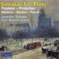Flute Classical/Flute Sonatas-poulenc Prokofiev Martinu Faure Burton： Stinton(Fl) Mitchell(P)