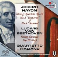 String Quartet, 77, 78, : Quartetto Italiano +beethoven: Quartet, 5,