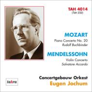 Mozart Piano Concerto No, 20, Mendelssohn Violin Concerto : Buchbinder, Accardo, Jochum / Concertgebouw Orchestra (1976-77)