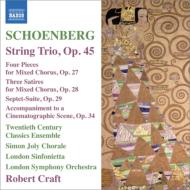 ٥륯1874-1951/String Trio Suite Schulte(Vn) F. sherry(Vc) Neidich(Cl) Etc +choral Works R. cra