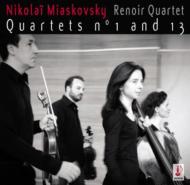 ミャスコフスキー(1881-1950) /String Quartet 1 13 ： Renoir Q