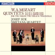 モーツァルト（1756-1791）/String Quintet 3 4 ： Smetana Q Suk(Va)