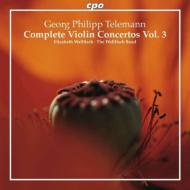 テレマン（1681-1767）/Complete Violin Concertos Vol.3： Wallfisch(Vn) / The Wallfisch Band
