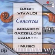 バッハ（1685-1750）/Keyboard Concerto 1 Triple Concerto： I Musici Accardo(Vn) Gazzelloni(Fl) +vivaldi (