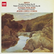 Violin Concerto.2, Scottish Fantasy: Perlman(Vn)Lopez-cobos / Npo