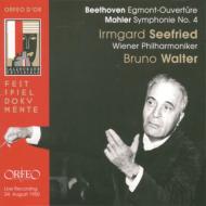マーラー（1860-1911）/Sym 4 ： Walter / Vpo Seefried(S) +beethoven： Egmont Overture (1950 Salzburg)