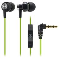 audio-technica: iPod / iPhone / iPad Inner Ear Headphone ATH-CK400iBGR (Black Green)