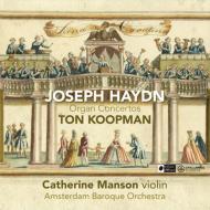 ハイドン（1732-1809）/Organ Concertos： Koopman(Org) Amsterdam Baroque O Manson(Vn)