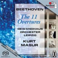 ベートーヴェン（1770-1827）/Overtures： Masur / Lgo (Hyb)