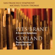 アイヴズ（1874-1954）/A Concord Symphony： Tilson Thomas / Sfso +copland： Organ Symphony： P. jacobs(Org) (Hy