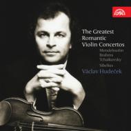 The Greatest Romantic Violin Concertos -Tchaikovsky, Mendelssohn, Brahms, Sibelius : Hudecek(Vn)Belohlavek / Smetacek / (2CD)