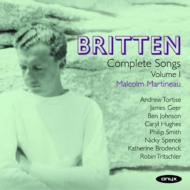 ブリテン、ベンジャミン（1913-1976）/Complete Songs Vol.1： Hughes Tortise Greer Broderick Tritschler Martineau Etc