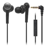 audio-technica: iPod / iPhone / iPad Inner Ear Headphone ATH-CKS55i BK (Black)