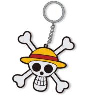 ONEPIECE Pirate Flag Rubber Keychain [Reproduction]