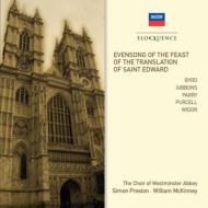 羧ʥ˥Х/Evensong For The Feast Of Saint Edward Mckinney / Westminster Abbey Cho Preston(Org)