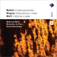 Mahler Kindertotenlieder, Wagner Wesendonk Lieder, Wolf : W.Meier(Ms)Barenboim / Paris Orchestra