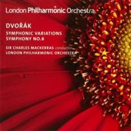 ドヴォルザーク（1841-1904）/Sym 8 ： Mackerras / Lpo +symphonic Variations