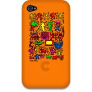 Keith Haring Collection Bezel Case For Iphone4 All Star(Orange)