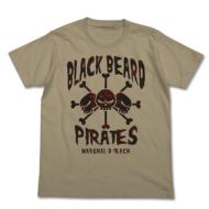 ONE PIECE Black Beard Pirates T-Shirt / Sand Khaki XL