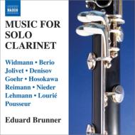 Clarinet Classical/Brunner Music For Solo Clarinet-widmann Berio Jolivet Denisov  Etc