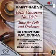 ᥵ (1835-1921)/Cello Concerto 1 2 Etc Walevska(Vc) Inbal / Monte Carlo National Opera O (Hy