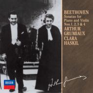 ベートーヴェン（1770-1827）/Violin Sonata 1 2 3 4 ： Grumiaux(Vn) Haskil(P) (Ltd)
