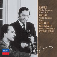 "Faure: Violin Sonatas Nos.1 and 2, Grieg: Violin Sonata No.3 Arthur Grumiaux, Crosley, Schevek"