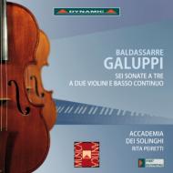 ガルッピ（1706-1785）/Sonatas For 2 Violins ＆ Bass： Raule(Vn) Peiretti(Vc) Peiretti(Cemb)