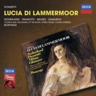 ドニゼッティ（1797-1848）/Lucia Di Lammermoor： Bonynge / Royal Opera House Sutherland Pavarotti Milnes