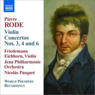 ɡԥ1774-1830/Violin Concerto 3 4 6  F. eichhorn(Vn) Pasquet / Jena Po