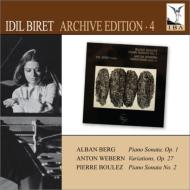 ベルク（1885-1935）/Piano Sonata 1 ： Biret +boulez： Piano Sonata 2 Webern： Variations