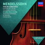 メンデルスゾーン（1809-1847）/Sym 4 Etc： Dohnanyi / Vpo +violin Concerto： Chung Kyung-wha(Vn) Dutoit / Montr