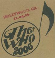 The Who/Encore 2006 Hollywood Ca Us (1) November 4 2006 (Ltd)(Pps)