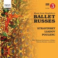 Music from Diaghilev's Ballet Russes -Stravinsky, Liadov, Poulenc : T.Fischer / BBC National Orchestra of Wales (3CD)
