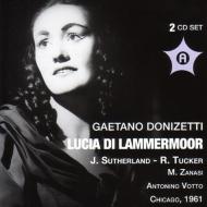 ドニゼッティ（1797-1848）/Lucia Di Lammermoor： Votto / Chicago Lyric Opera Sutherland Tucker Zanasi